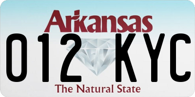 AR license plate 012KYC