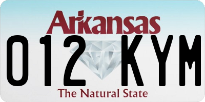 AR license plate 012KYM