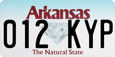 AR license plate 012KYP