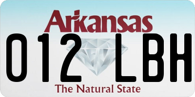 AR license plate 012LBH