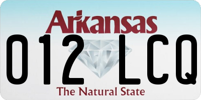 AR license plate 012LCQ