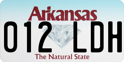 AR license plate 012LDH