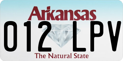 AR license plate 012LPV
