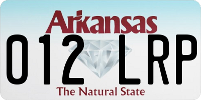 AR license plate 012LRP
