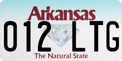 AR license plate 012LTG