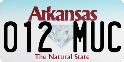 AR license plate 012MUC