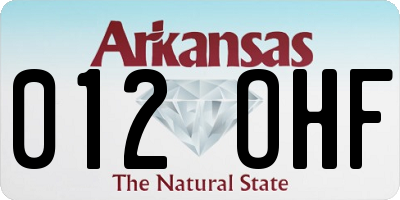 AR license plate 012OHF