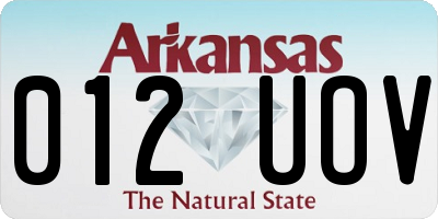 AR license plate 012UOV