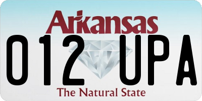 AR license plate 012UPA