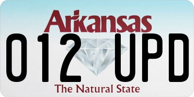 AR license plate 012UPD