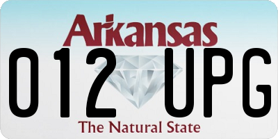 AR license plate 012UPG