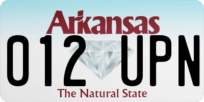 AR license plate 012UPN