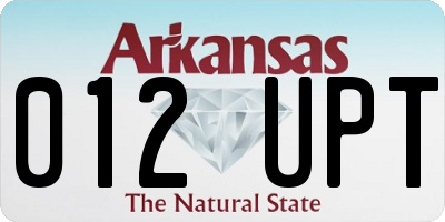 AR license plate 012UPT