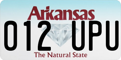 AR license plate 012UPU