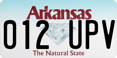 AR license plate 012UPV
