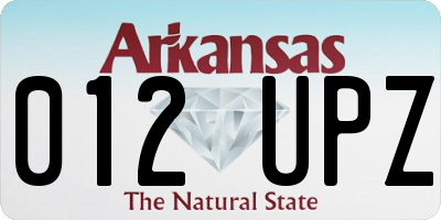 AR license plate 012UPZ