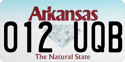 AR license plate 012UQB