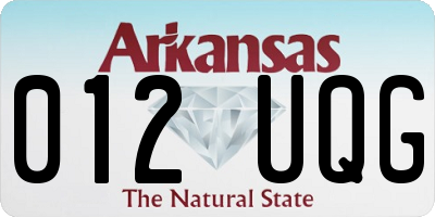 AR license plate 012UQG