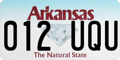 AR license plate 012UQU