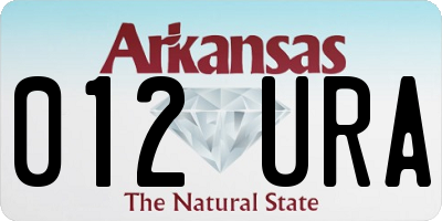 AR license plate 012URA
