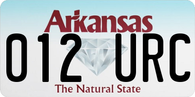 AR license plate 012URC