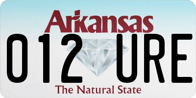 AR license plate 012URE
