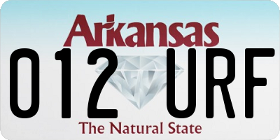 AR license plate 012URF