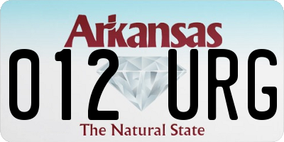 AR license plate 012URG