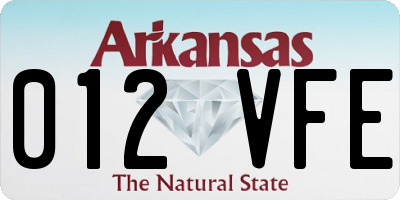 AR license plate 012VFE