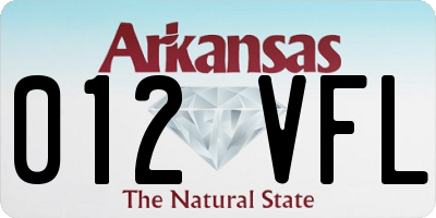 AR license plate 012VFL
