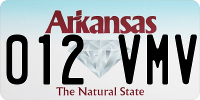 AR license plate 012VMV