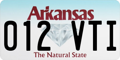 AR license plate 012VTI