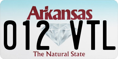 AR license plate 012VTL