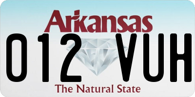 AR license plate 012VUH