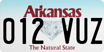 AR license plate 012VUZ