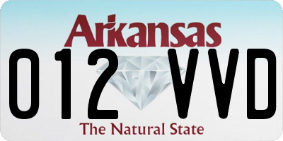 AR license plate 012VVD