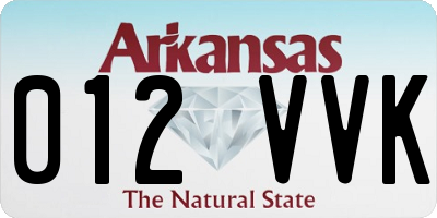 AR license plate 012VVK