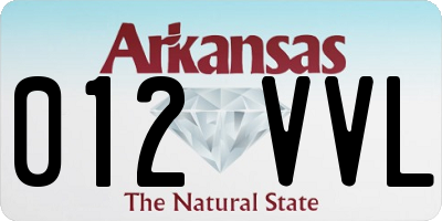 AR license plate 012VVL