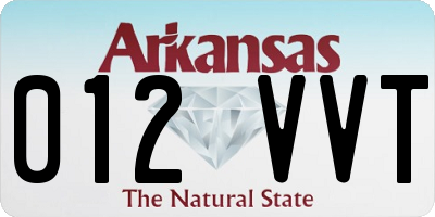 AR license plate 012VVT