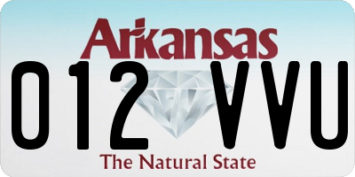 AR license plate 012VVU