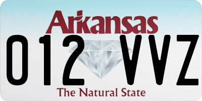 AR license plate 012VVZ