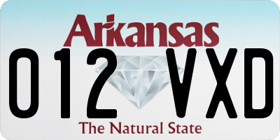 AR license plate 012VXD