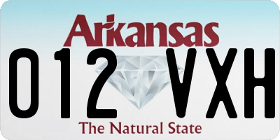 AR license plate 012VXH