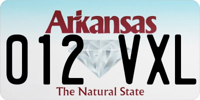 AR license plate 012VXL