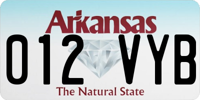 AR license plate 012VYB
