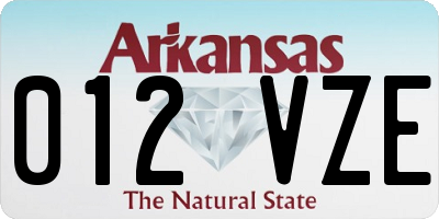 AR license plate 012VZE