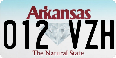 AR license plate 012VZH