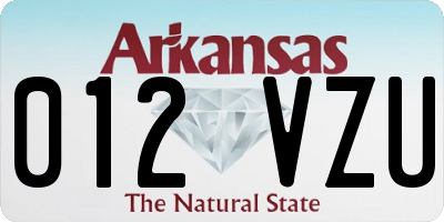 AR license plate 012VZU