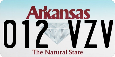 AR license plate 012VZV