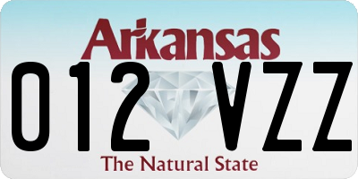 AR license plate 012VZZ